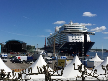 Die Veranstaltungsfläche einen Tag vor der Taufe - Kiel 2015